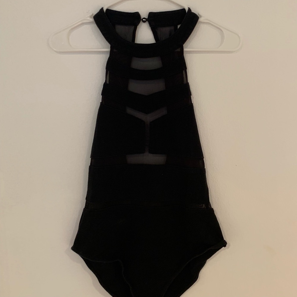 Mesh Black Body Suit